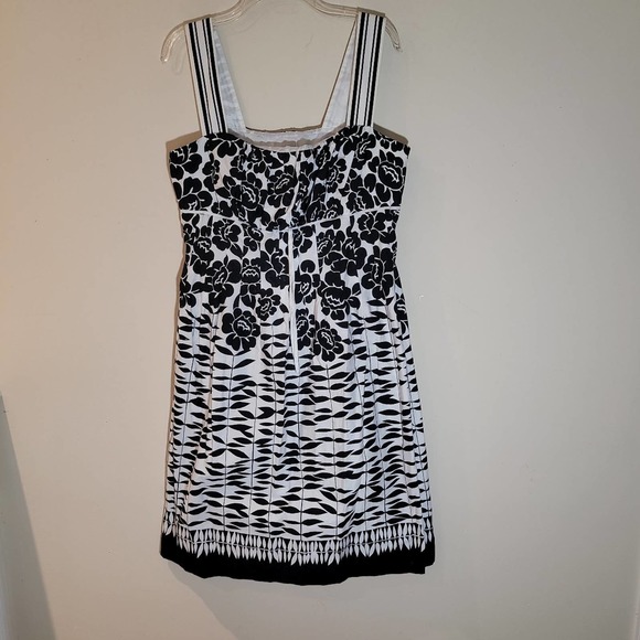 Robbie Bee Women's black and white Mini Dress Size 16 - Picture 1 of 3
